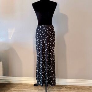 LuLaRoe Black Maxi Skirt with White Polka Dots can be worn as Halter Dress